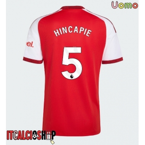 Arsenal Piero Hincapie #5 Prima Maglia 2026-27 Manica Corta Arsenal Piero Hincapie #5 Prima Maglia 2026-27 Manica Corta